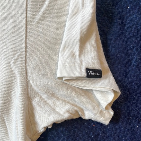 Vans White Short Sleeve Tee with Circular Logo - Picture 4 of 4